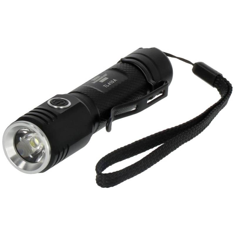 Luxpremium Led-taschenlampe 400lm, Akku, Usb, Ip44 Unisex Schwarz 100mm von BRENNENSTUHL