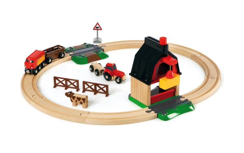 BRIO® Spielzeugeisenbahn-Gebäude »BRIO® WORLD Bauernhof Set«, (Set) von BRIO®