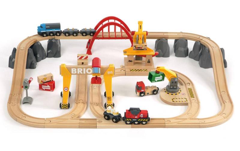 BRIO® Spielzeugeisenbahn-Erweiterung »BRIO® WORLD Frachten Set Deluxe«, (Set) von BRIO®