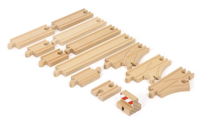 BRIO® Spielzeugeisenbahn-Schiene »Ergänzungsset Holzschienensystem, BRIO® WORLD Schienen Starter Pack B« von BRIO®