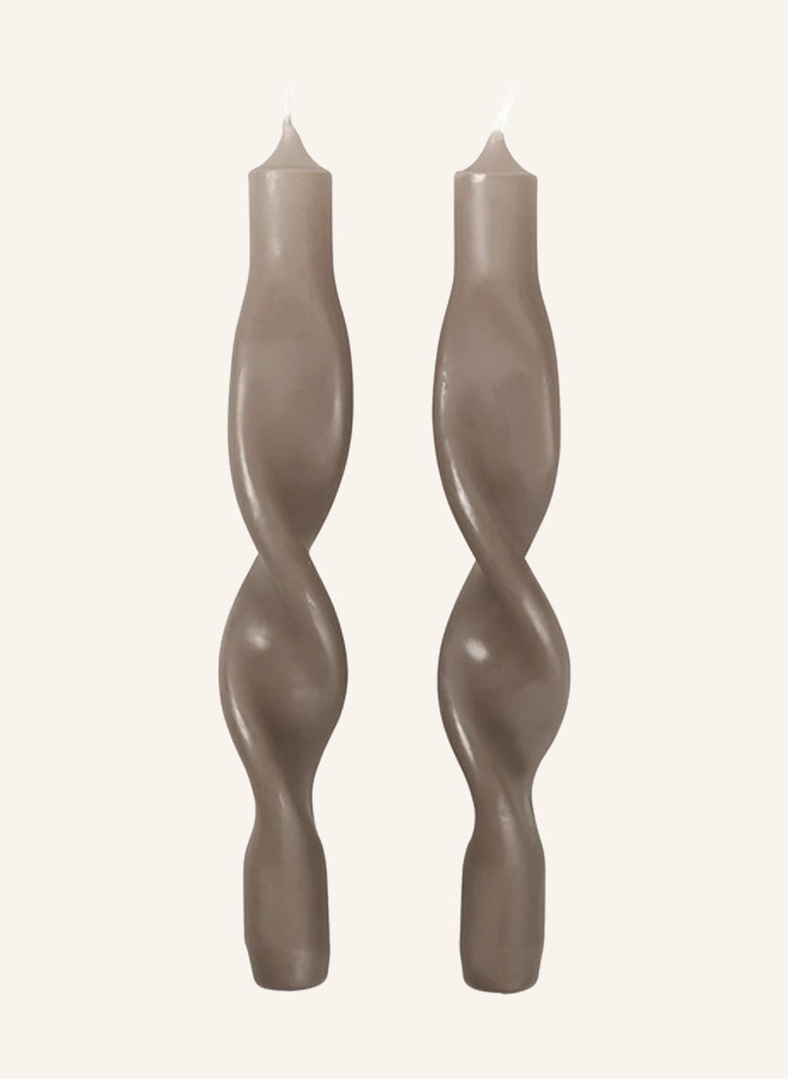 Broste Copenhagen 2er-Set Stabkerzen Twist beige Broste Copenhagen 2er-Set Stabkerzen Twist beige von BROSTE COPENHAGEN