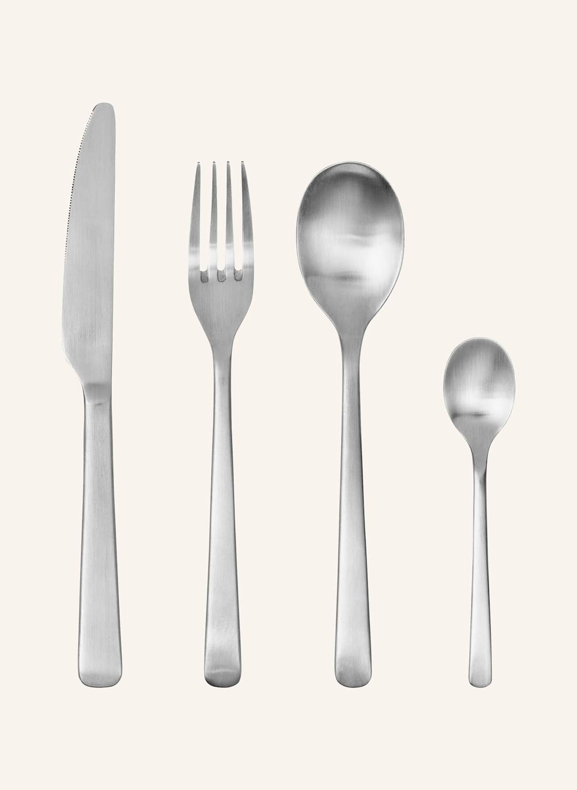 Broste Copenhagen 4-Tlg. Besteck-Set Hune silber von BROSTE COPENHAGEN