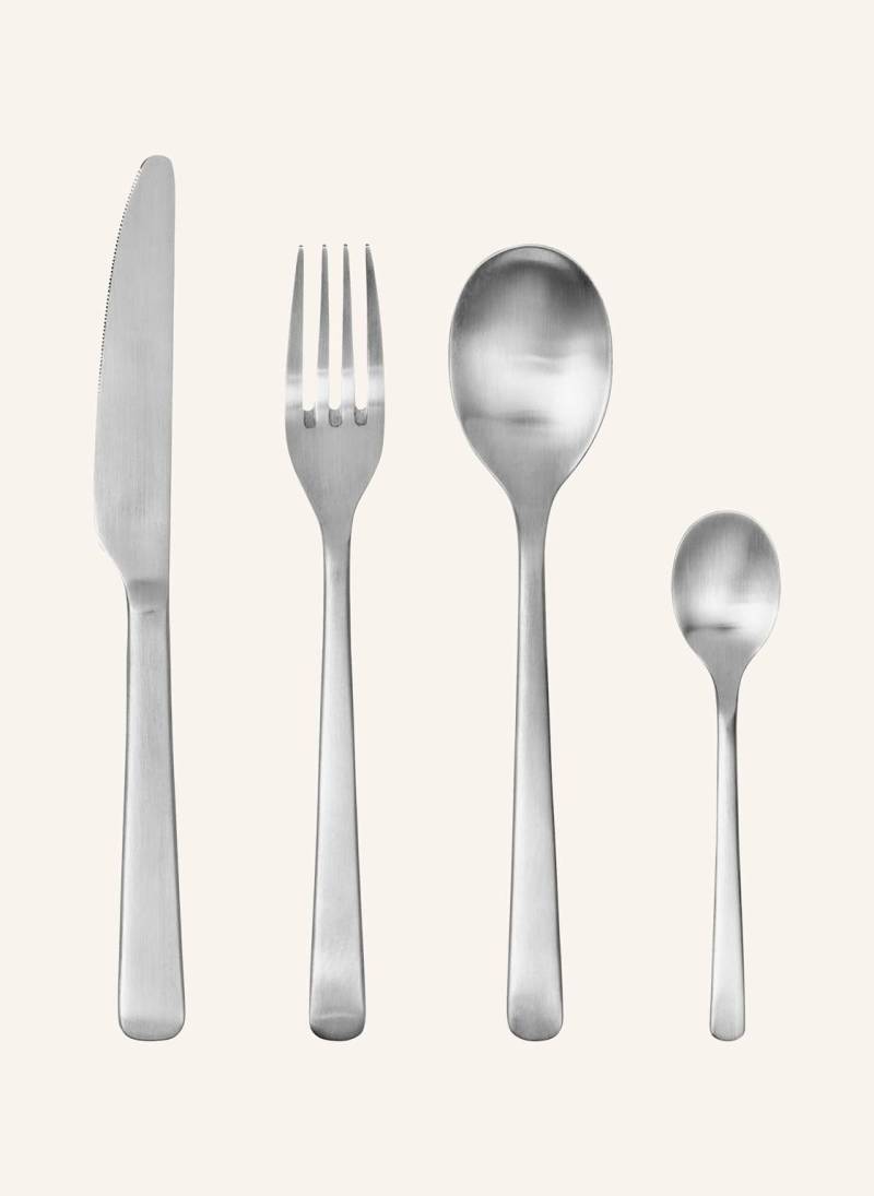 Broste Copenhagen 4-Tlg. Besteck-Set Hune Satin silber von BROSTE COPENHAGEN