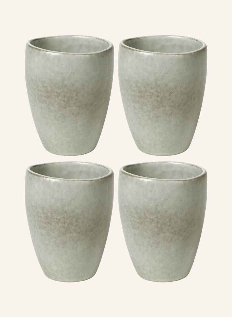 Broste Copenhagen 4er-Set Becher Nordic Marsh gruen von BROSTE COPENHAGEN