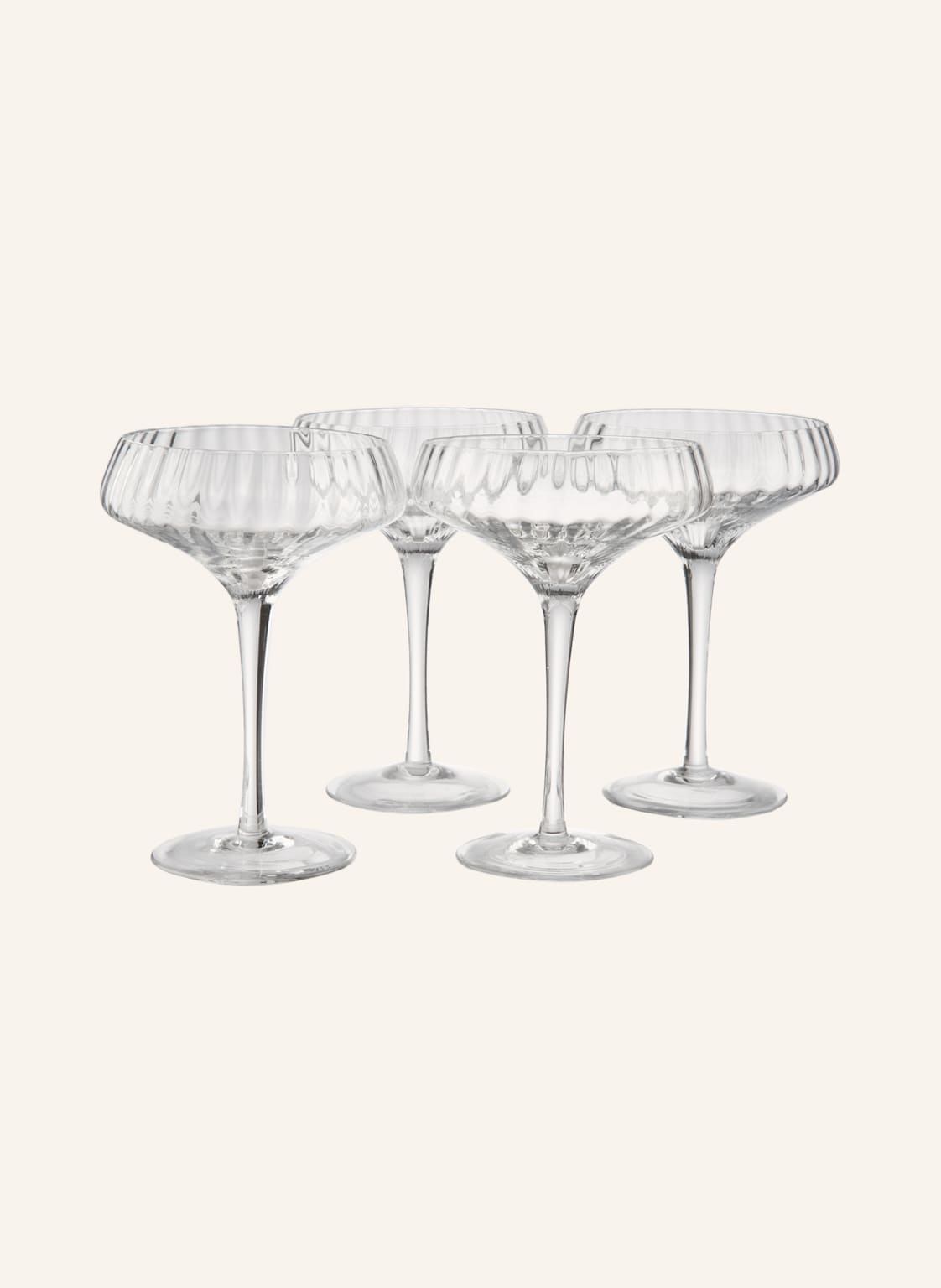 Broste Copenhagen 4er-Set Cocktailgläser Sandvig transparent von BROSTE COPENHAGEN