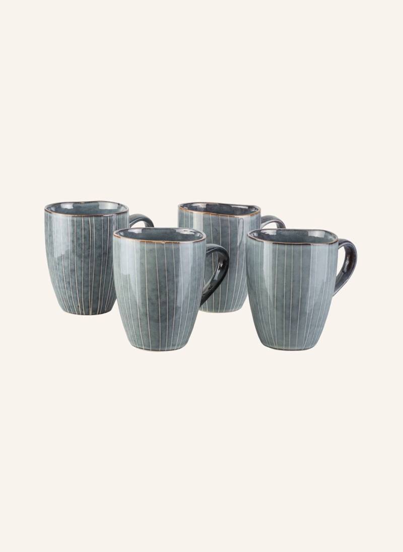 Broste Copenhagen 4er-Set Henkelbecher Nordic Sea blau von BROSTE COPENHAGEN