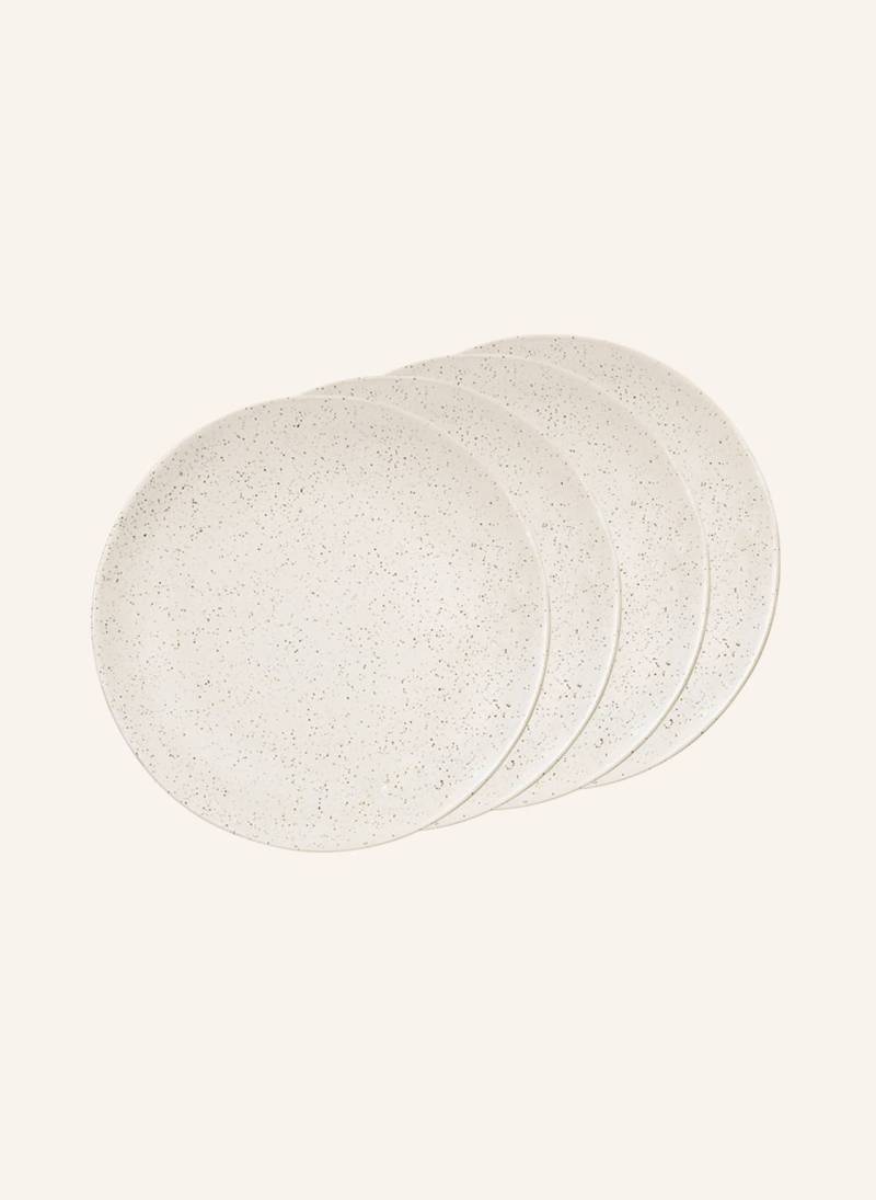 Broste Copenhagen 4er-Set Speiseteller Nordic Vanilla beige von BROSTE COPENHAGEN