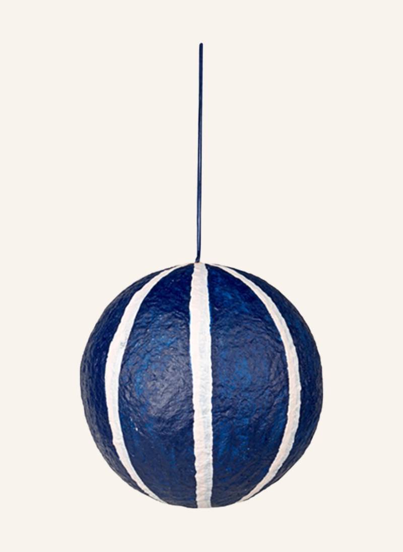 Broste Copenhagen Dekoanhänger Sphere Xl blau von BROSTE COPENHAGEN