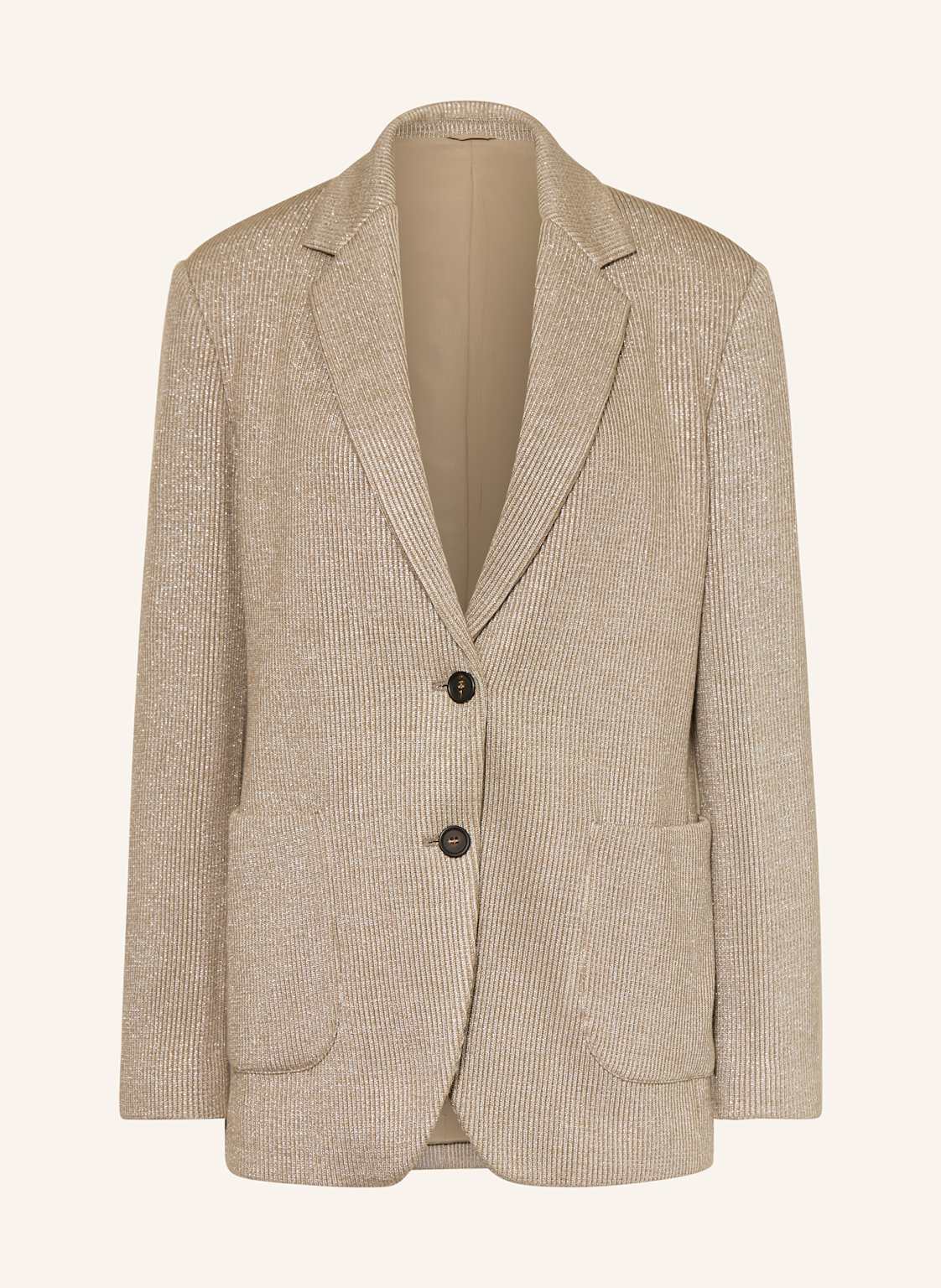 Brunello Cucinelli Blazer Mit Glitzergarn braun Brunello Cucinelli Blazer Mit Glitzergarn braun von BRUNELLO CUCINELLI