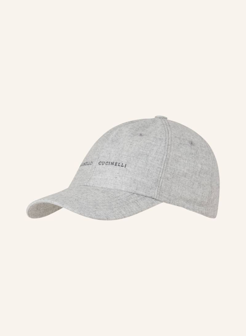 Brunello Cucinelli Cashmere-Cap grau von BRUNELLO CUCINELLI