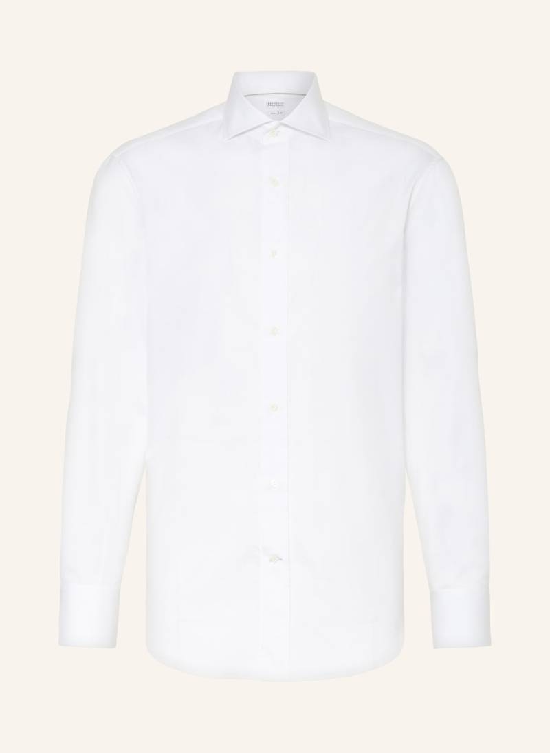 Brunello Cucinelli Hemd Basic Fit weiss von BRUNELLO CUCINELLI