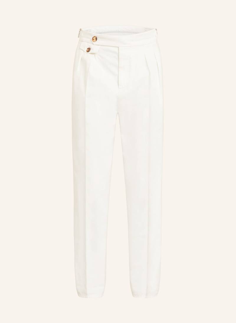 Brunello Cucinelli Hose Tailor Fit weiss von BRUNELLO CUCINELLI