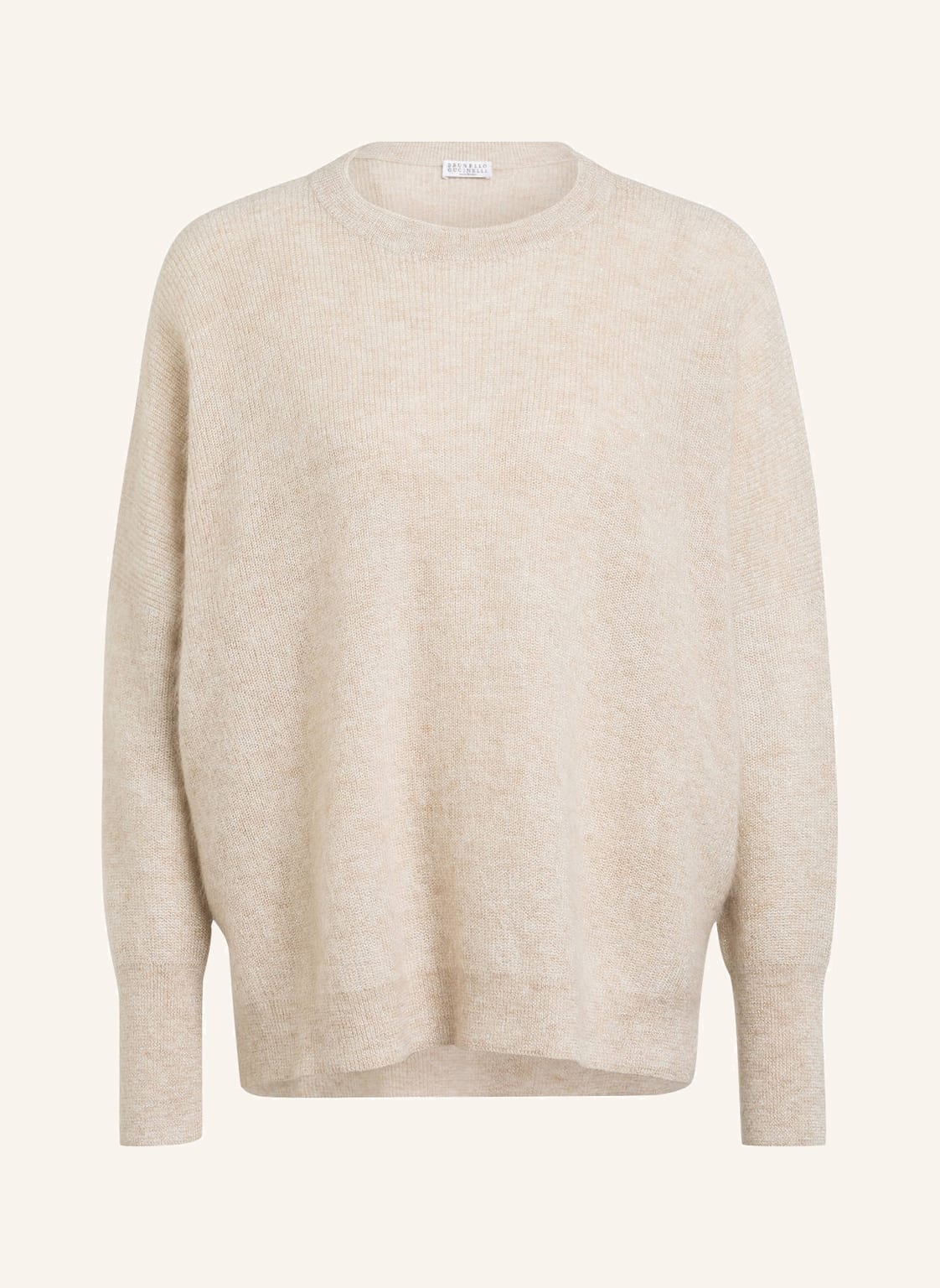 Brunello Cucinelli Overszied-Pullover Mit Glitzergarn beige von BRUNELLO CUCINELLI