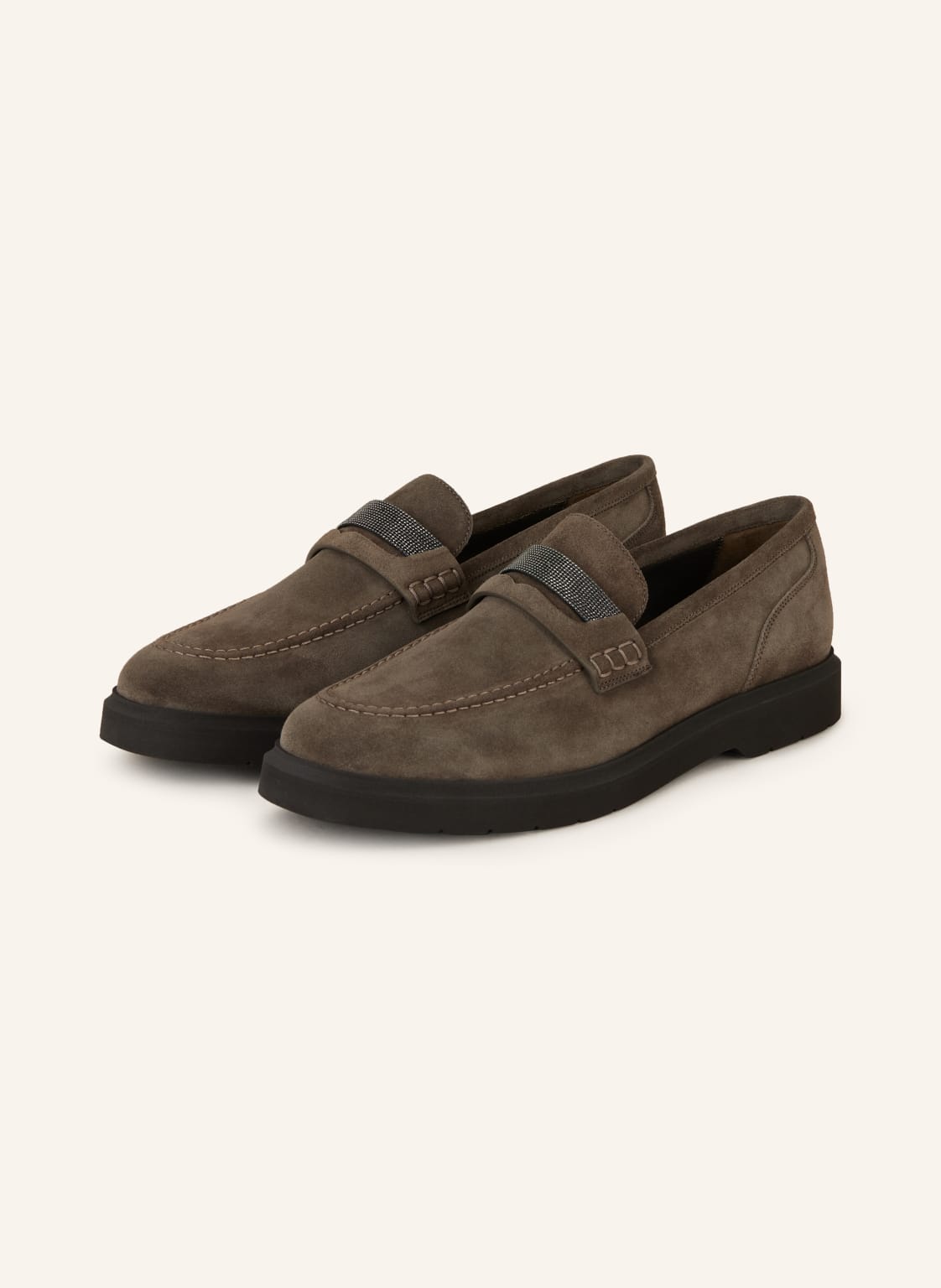 Brunello Cucinelli Penny-Loafer beige von BRUNELLO CUCINELLI