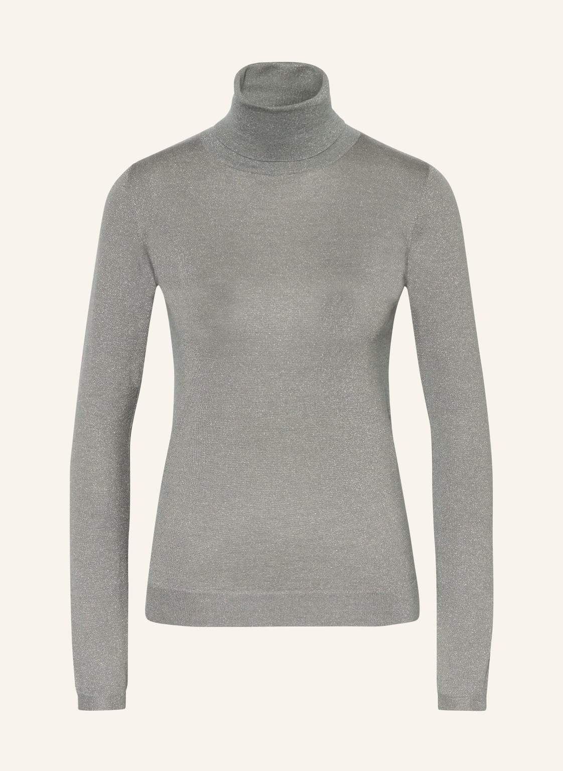 Brunello Cucinelli Rollkragenpullover Mit Cashmere Und Glitzergarn grau von BRUNELLO CUCINELLI