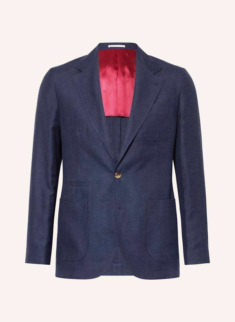 Brunello Cucinelli Sakko Extra Slim Fit Mit Leinen blau von BRUNELLO CUCINELLI