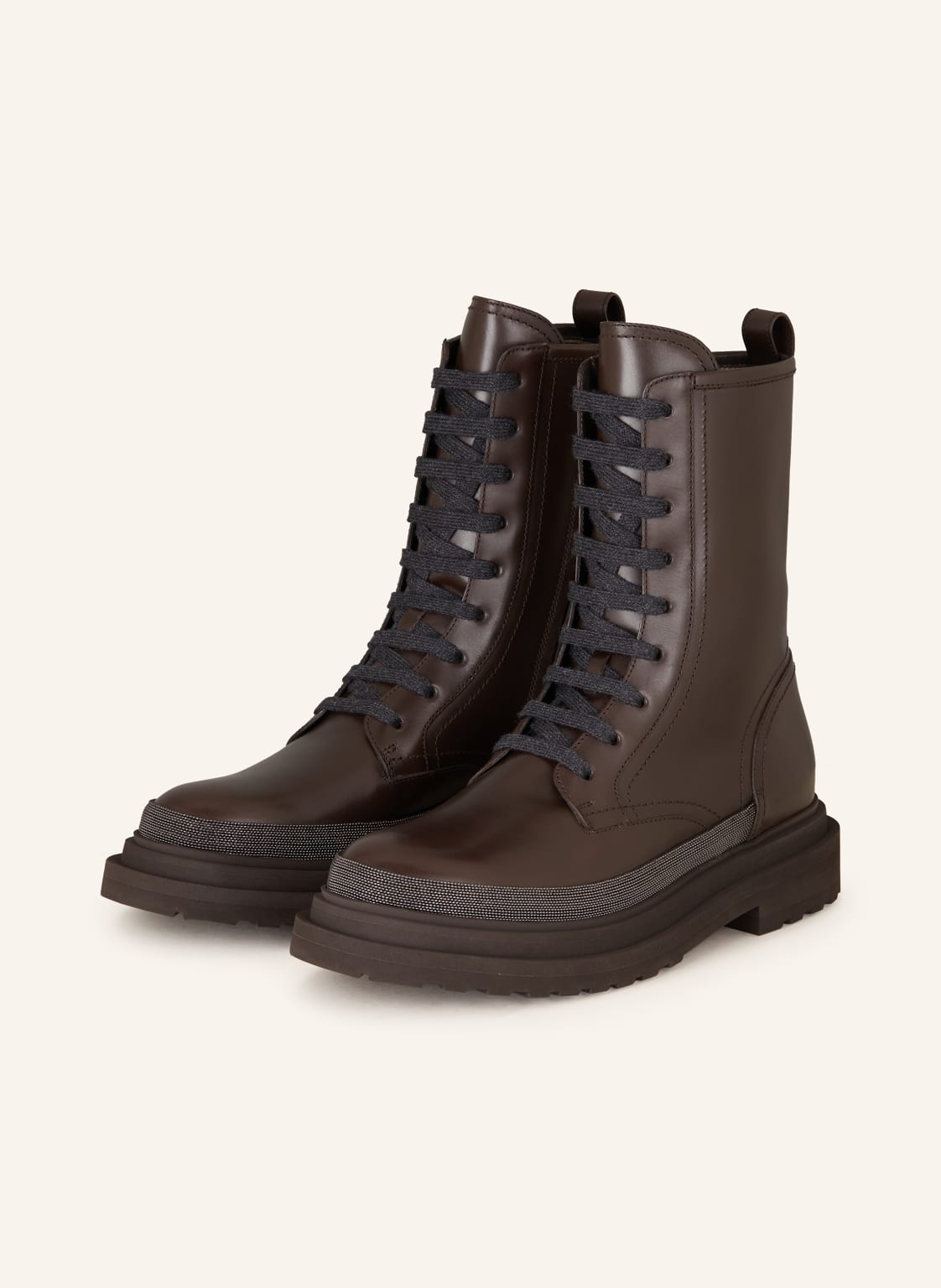 Brunello Cucinelli Schnürboots braun von BRUNELLO CUCINELLI