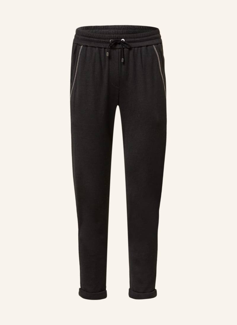 Brunello Cucinelli Sweatpants Mit Seide schwarz von BRUNELLO CUCINELLI