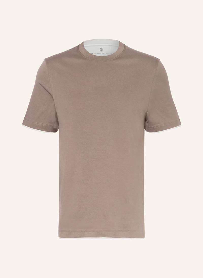 Brunello Cucinelli T-Shirt beige von BRUNELLO CUCINELLI