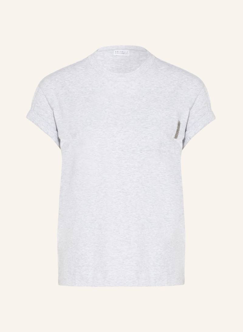 Brunello Cucinelli T-Shirt silber von BRUNELLO CUCINELLI