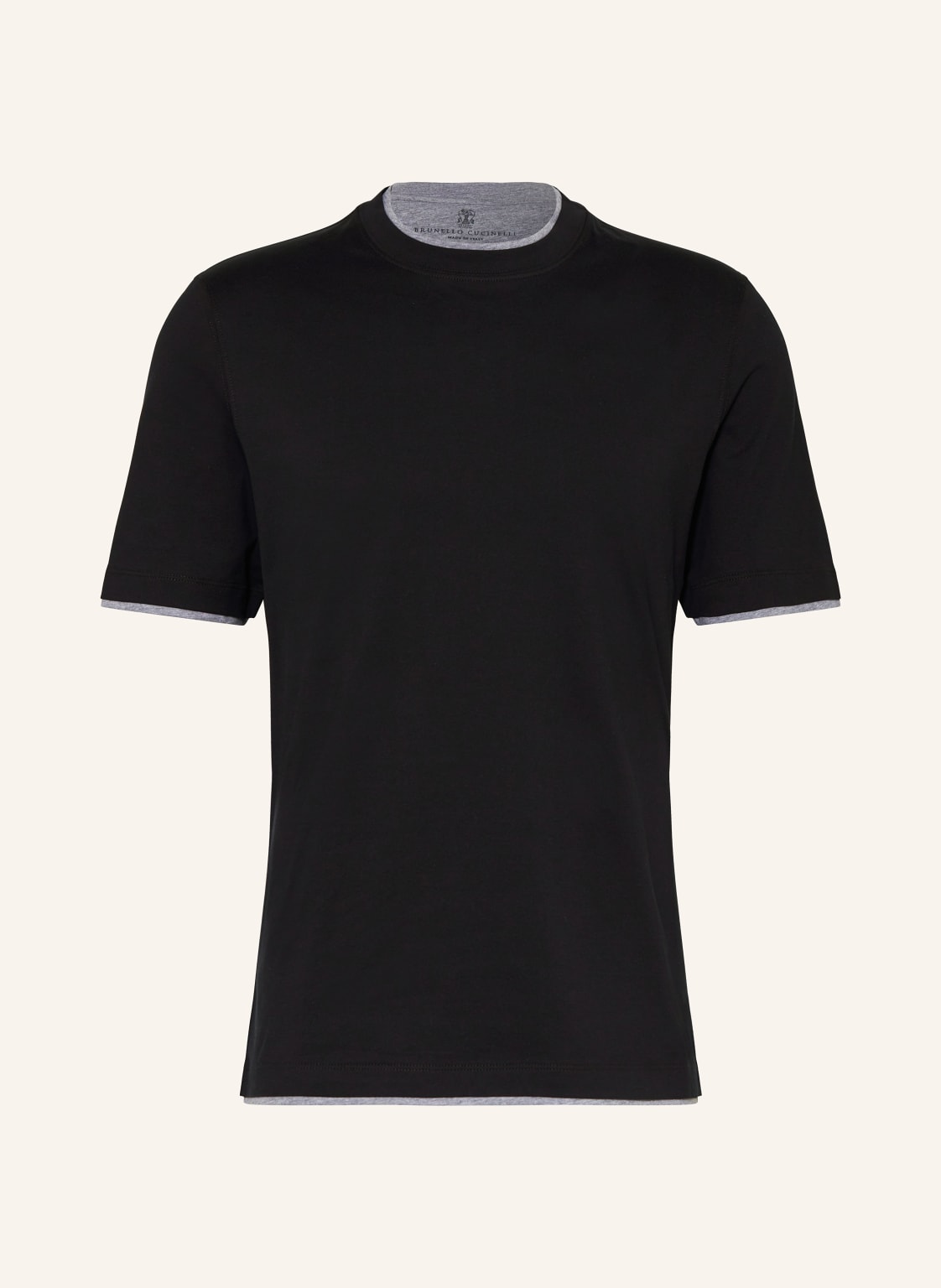 Brunello Cucinelli T-Shirt schwarz von BRUNELLO CUCINELLI