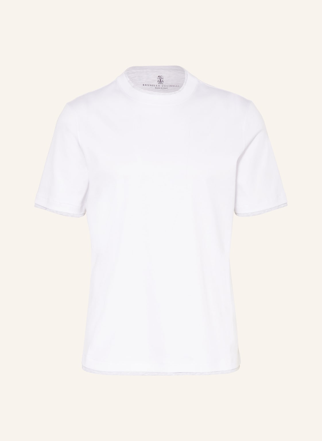 Brunello Cucinelli T-Shirt weiss von BRUNELLO CUCINELLI