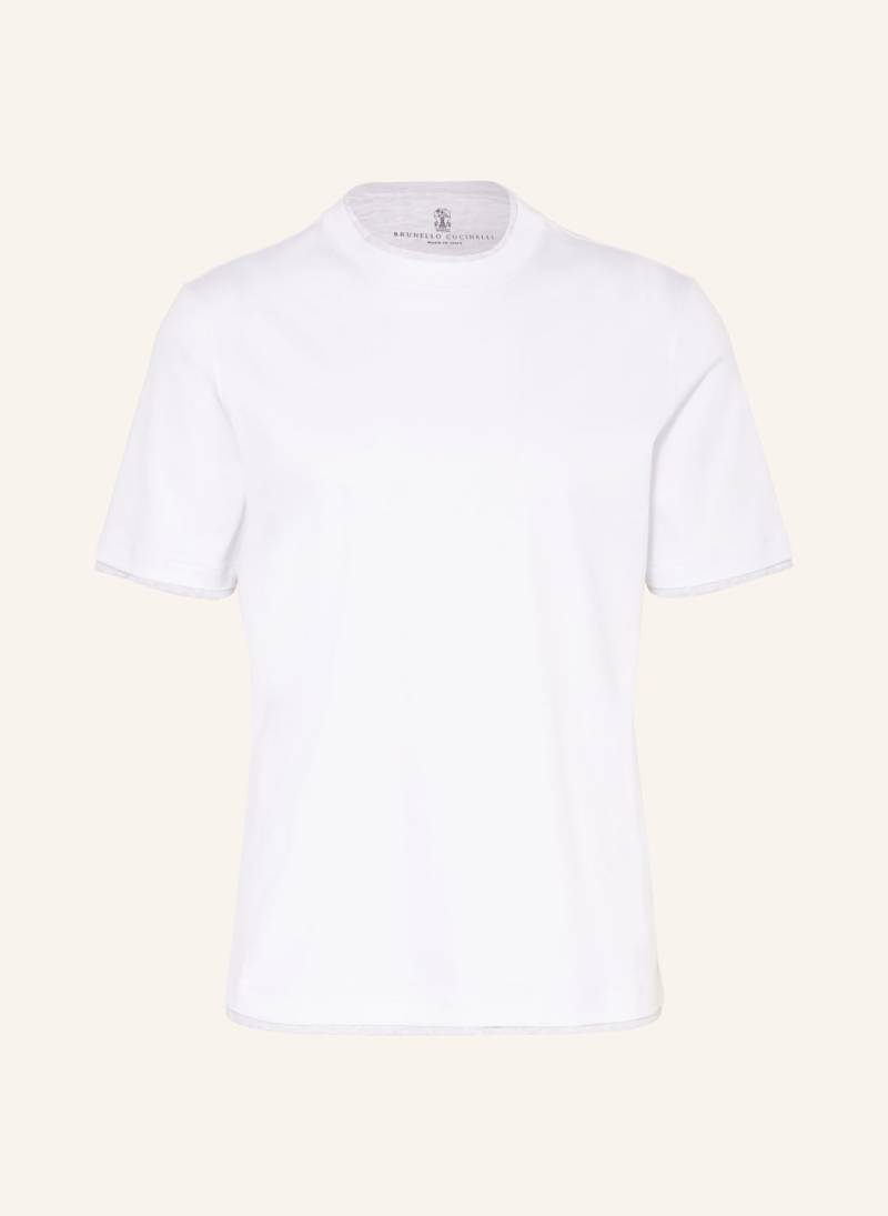 Brunello Cucinelli T-Shirt weiss von BRUNELLO CUCINELLI