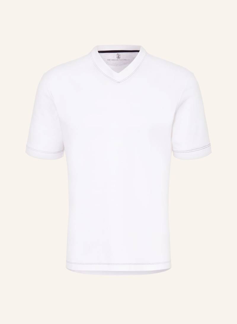 Brunello Cucinelli T-Shirt weiss von BRUNELLO CUCINELLI