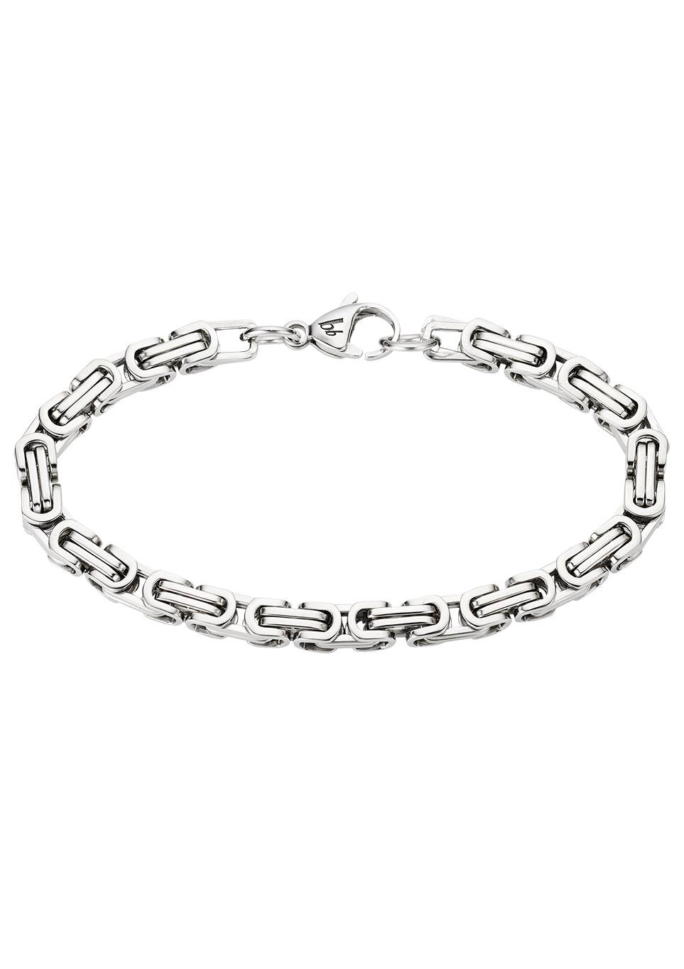 Bruno Banani Edelstahlarmband »Schmuck Geschenk, Armkette Königskette 4-Kant-Optik Silberfarben« Bruno Banani Edelstahlarmband »Schmuck Geschenk, Armkette Königskette 4-Kant-Optik Silberfarben« von Bruno Banani