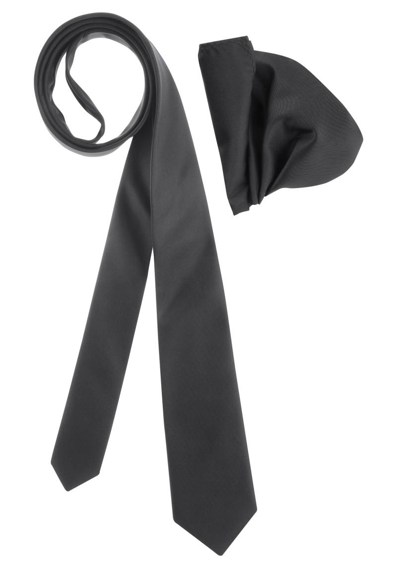 Bruno Banani Krawatte, (Set, 2 St., mit Einstecktuch), inklusive Einstecktuch von Bruno Banani