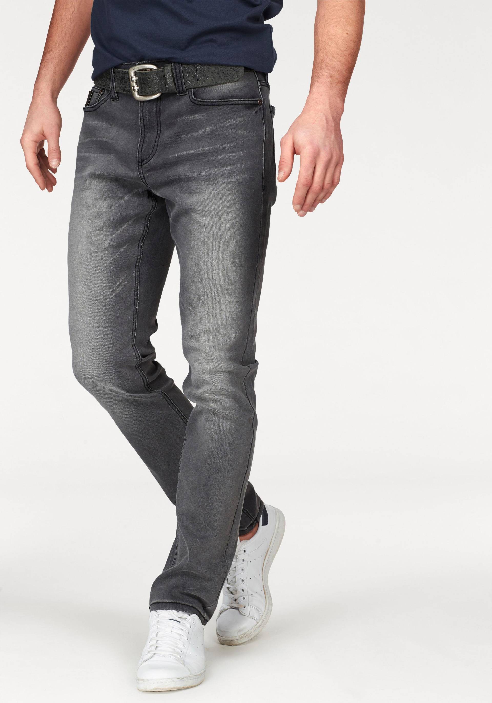 Bruno Banani Straight-Jeans »Hutch«, gerade Beinform, teilweise mit modischen Destroyed-Effekten von Bruno Banani