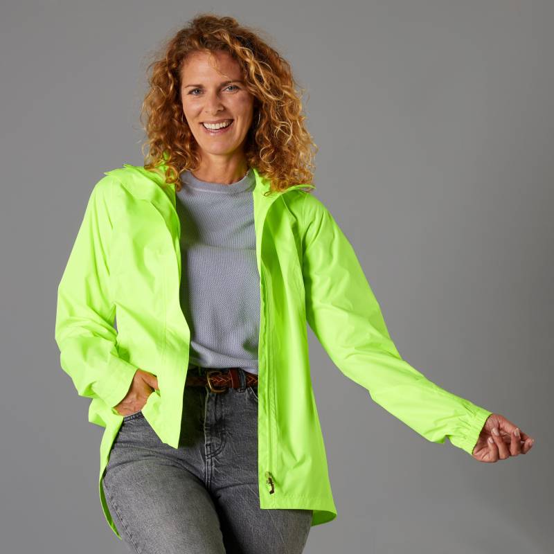 Jacke - Rain 120 Damen Gelb L von BTWIN