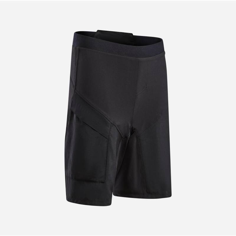 Radhose - 500 Kid Mädchen Schwarz Leicht 12-13A von BTWIN