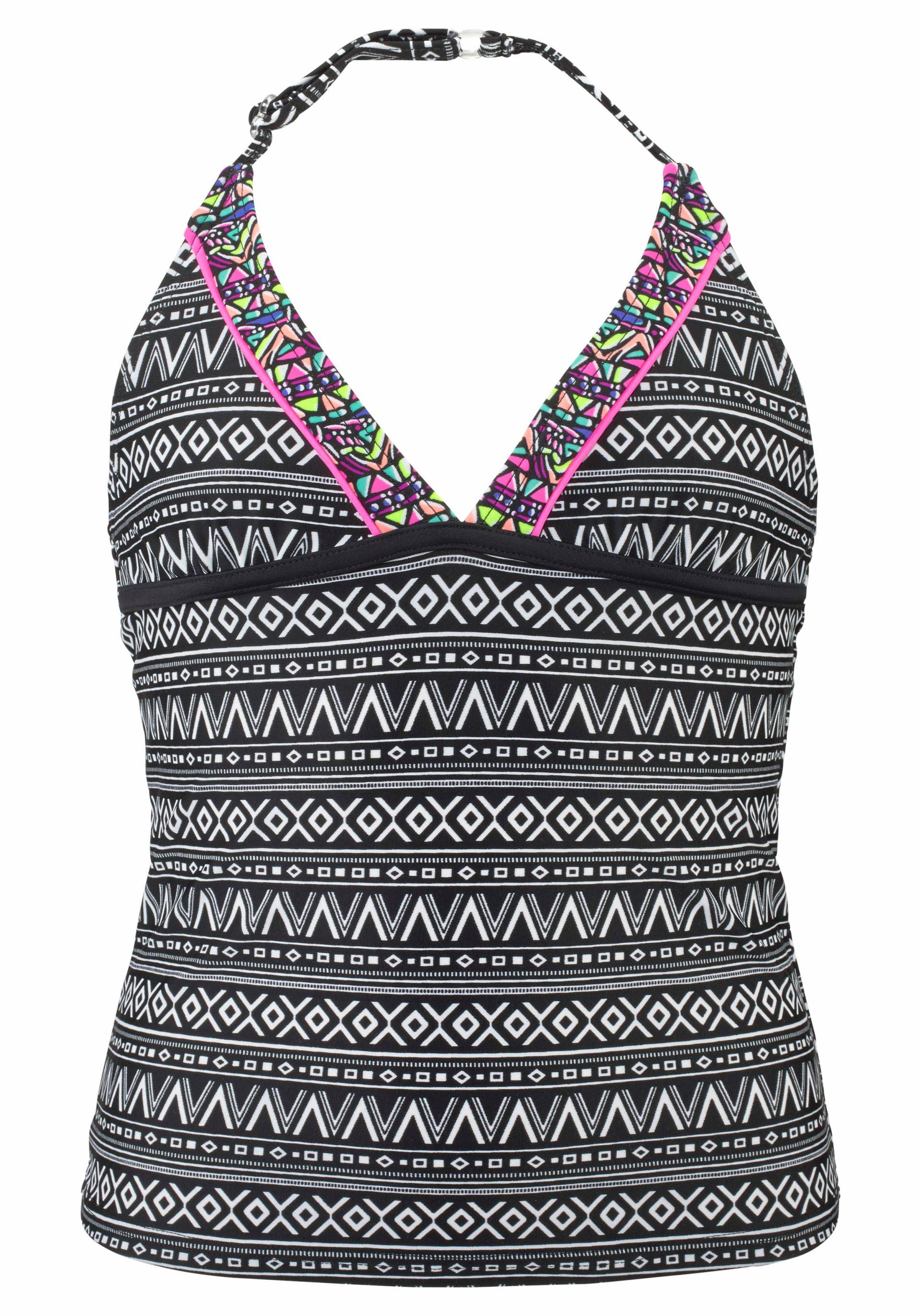 Buffalo Tankini, mit Ethnodruck und Kontrastdetails von Buffalo