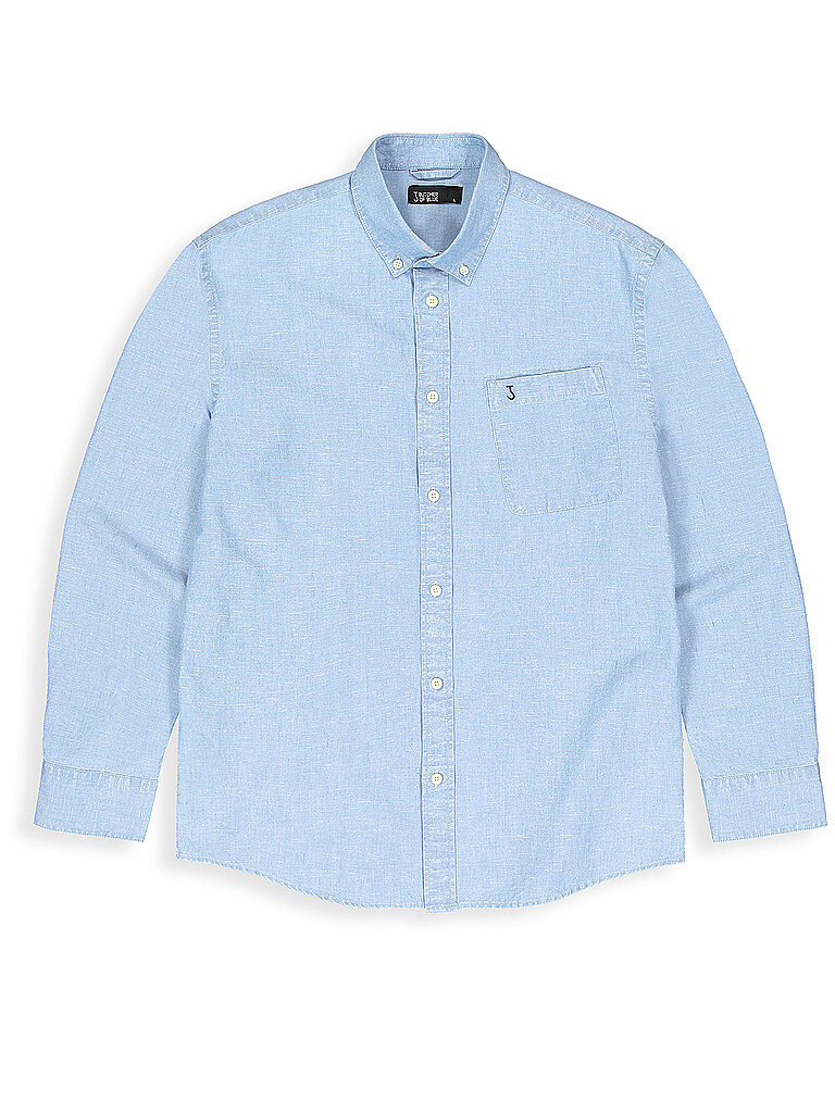 BUTCHER OF BLUE Hemd Regular Fit AIDAN hellblau | L von BUTCHER OF BLUE