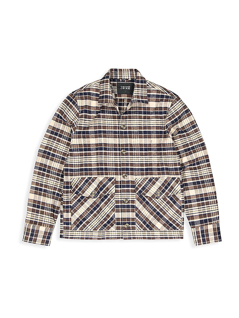 BUTCHER OF BLUE Overshirt FOLSUM BROWN CHECK braun | L von BUTCHER OF BLUE