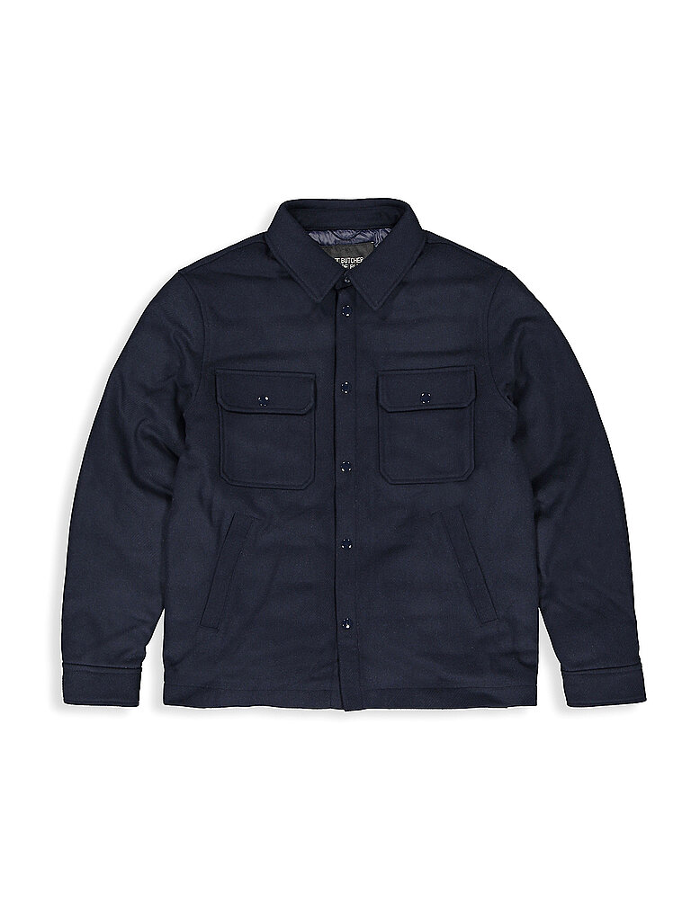 BUTCHER OF BLUE Overshirt NORBU dunkelblau | L von BUTCHER OF BLUE