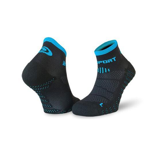 BV Sport - socken scr one evo, für Herren, Schwarz / Blau, Größe 36-38 von BV Sport