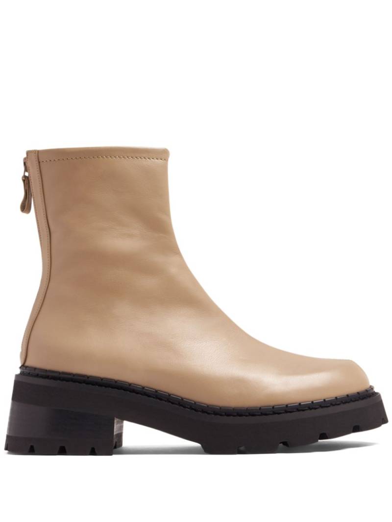 BY FAR Alister leather ankle boots - Neutrals von BY FAR