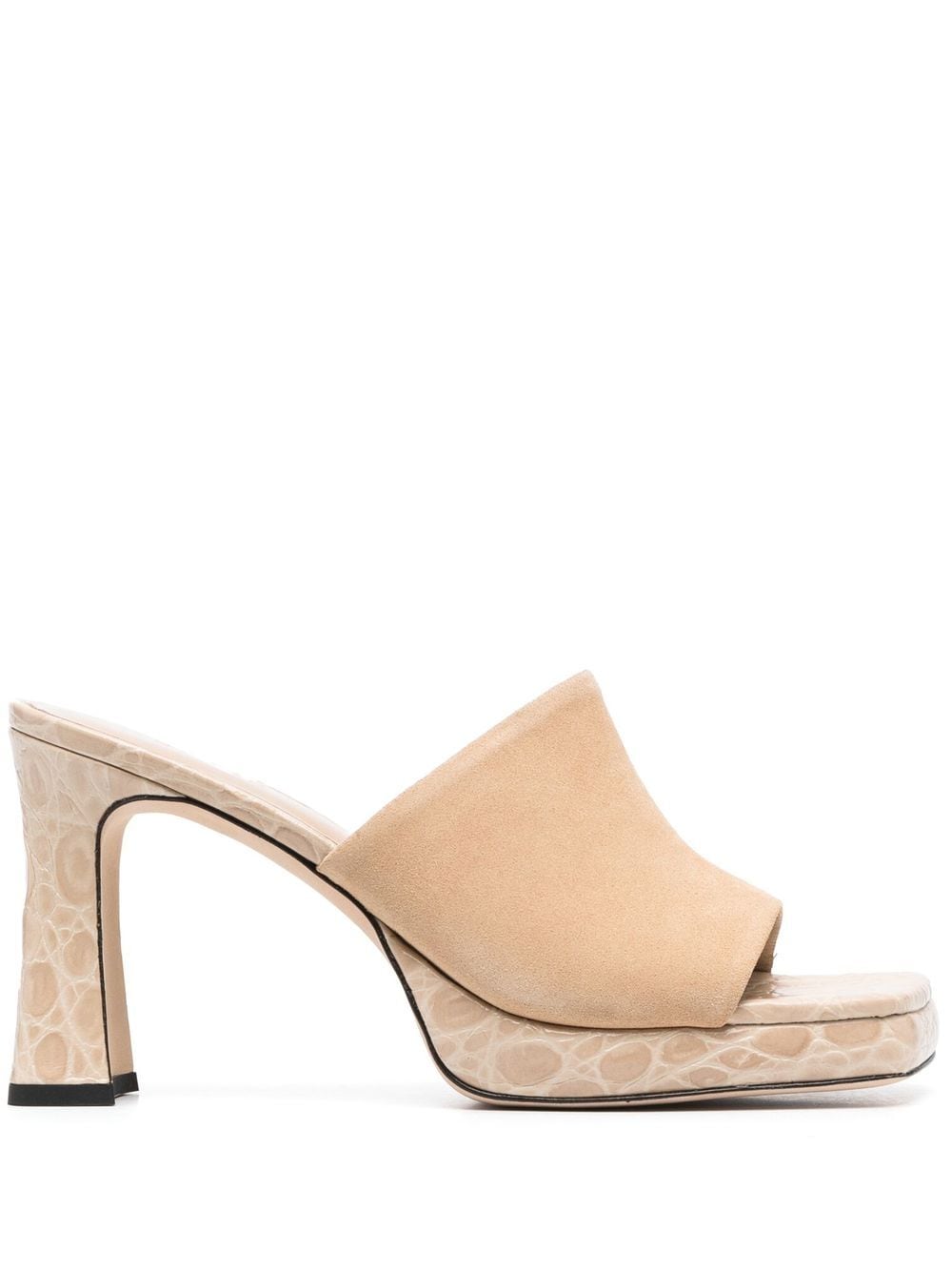 BY FAR Beliz 100mm mules - Neutrals von BY FAR