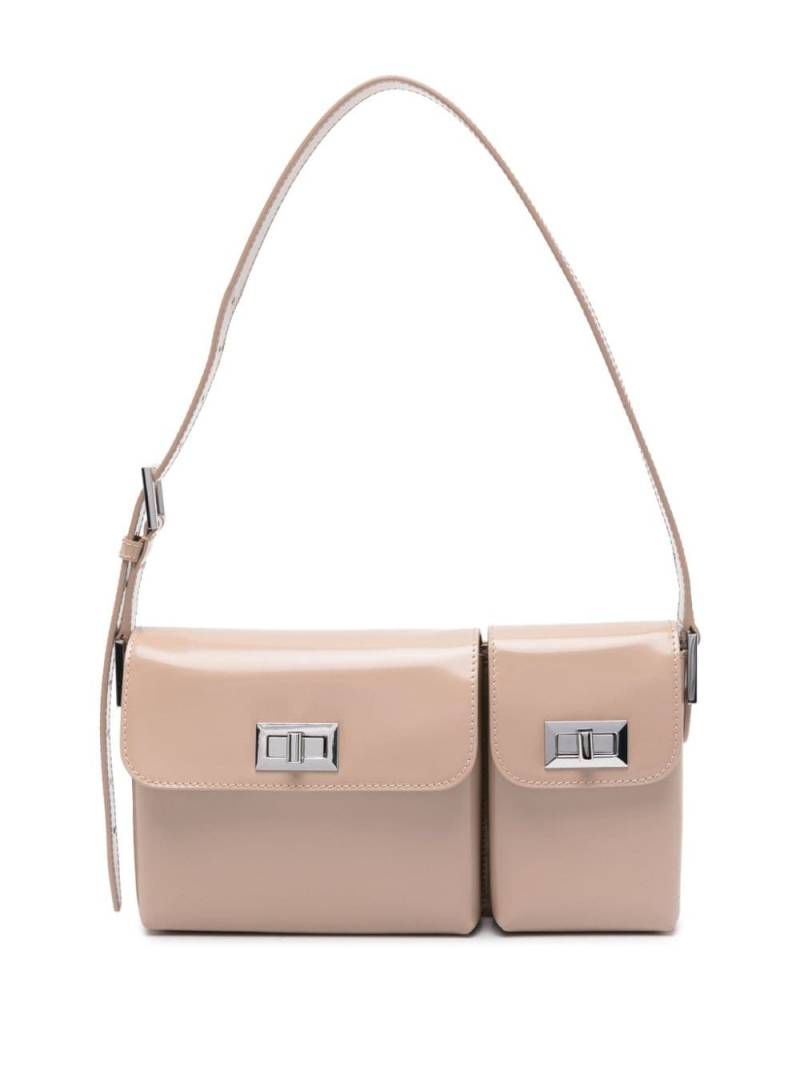 BY FAR Billy leather shoulder bag - Neutrals von BY FAR