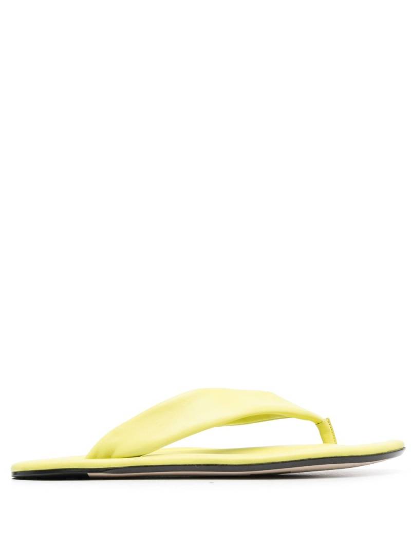 BY FAR Dasha leather flip flops - Green von BY FAR