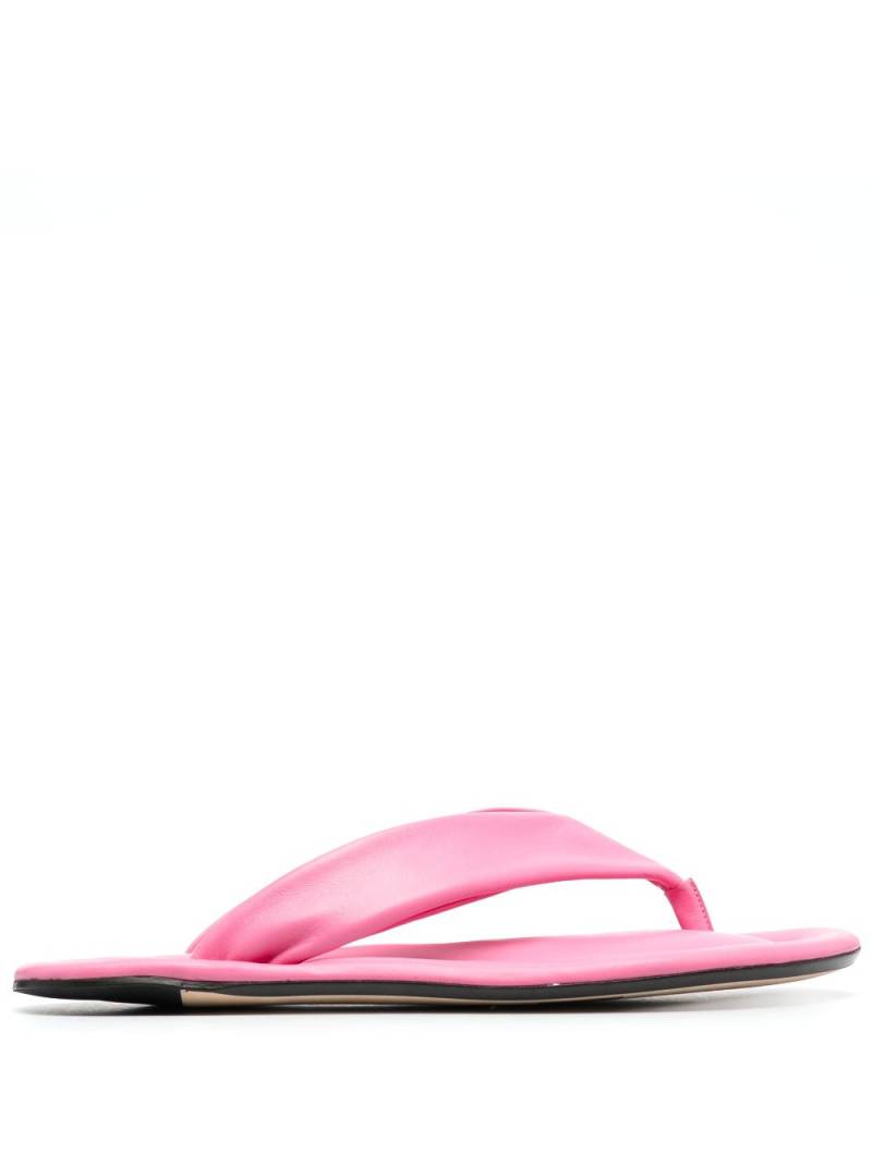 BY FAR Dasha leather flip flops - Pink von BY FAR