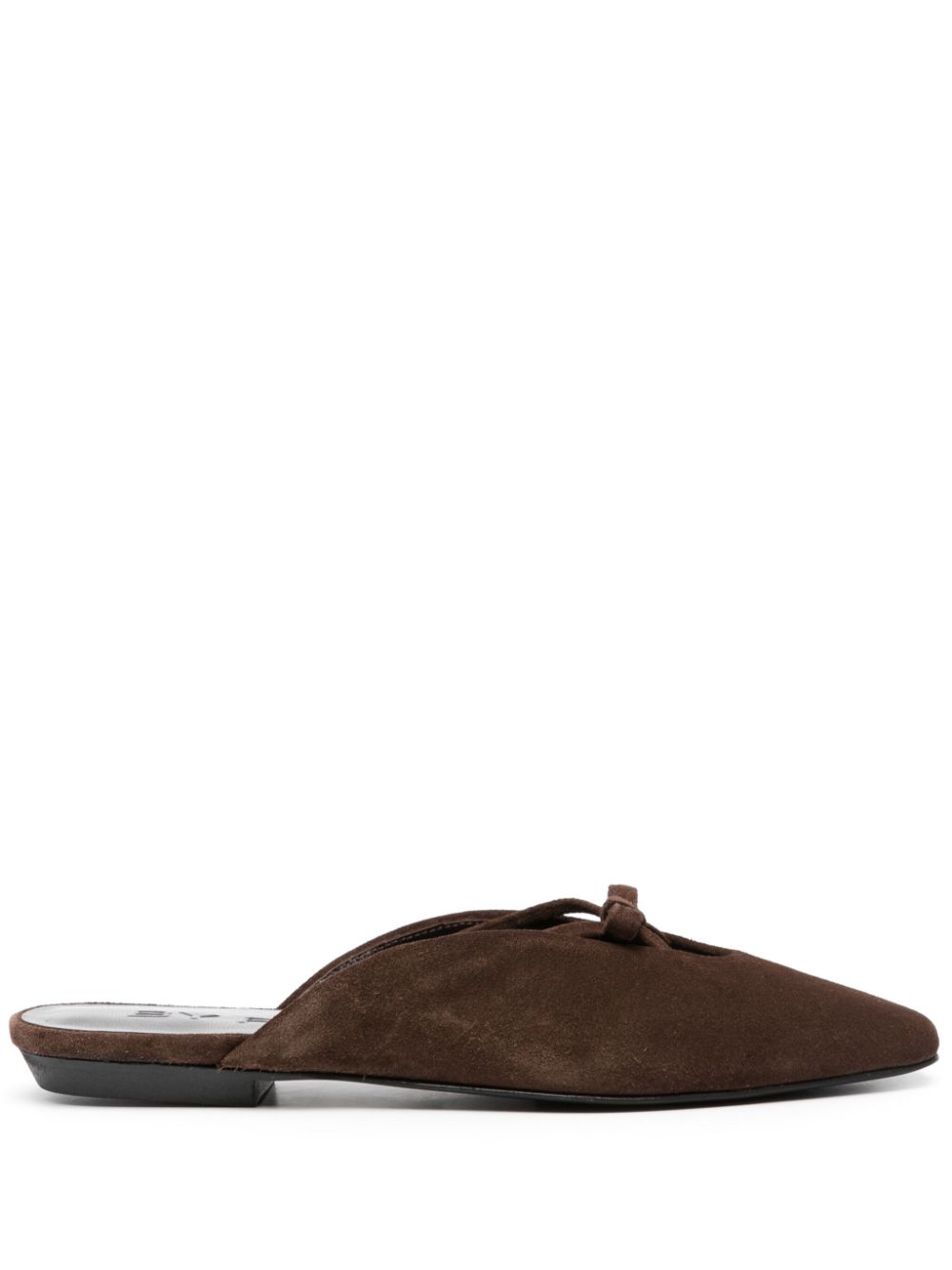 BY FAR Finn suede mules - Brown von BY FAR