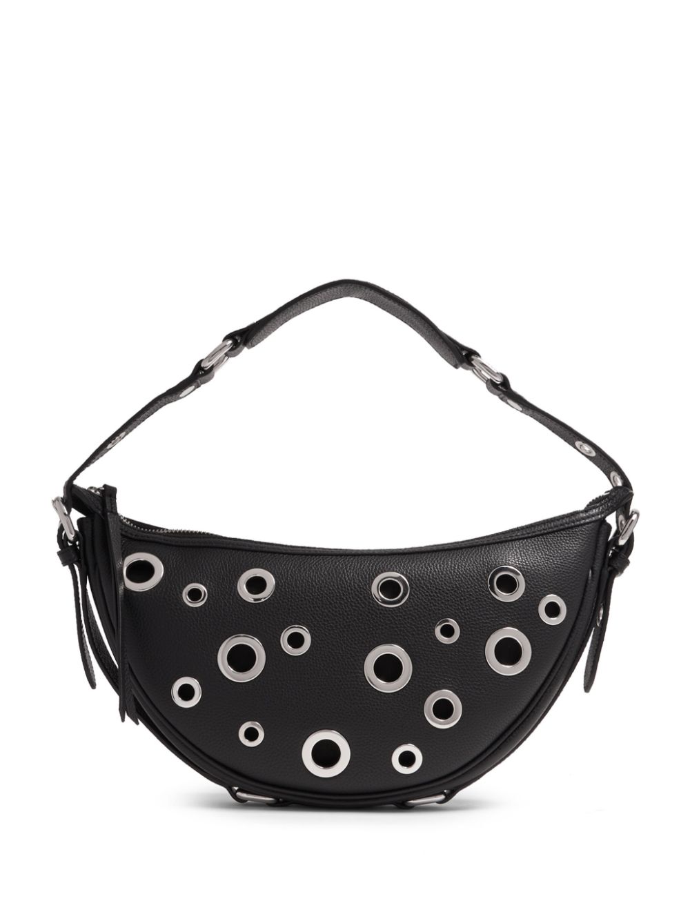 BY FAR Gib eyelet-embellished mini bag - Black von BY FAR