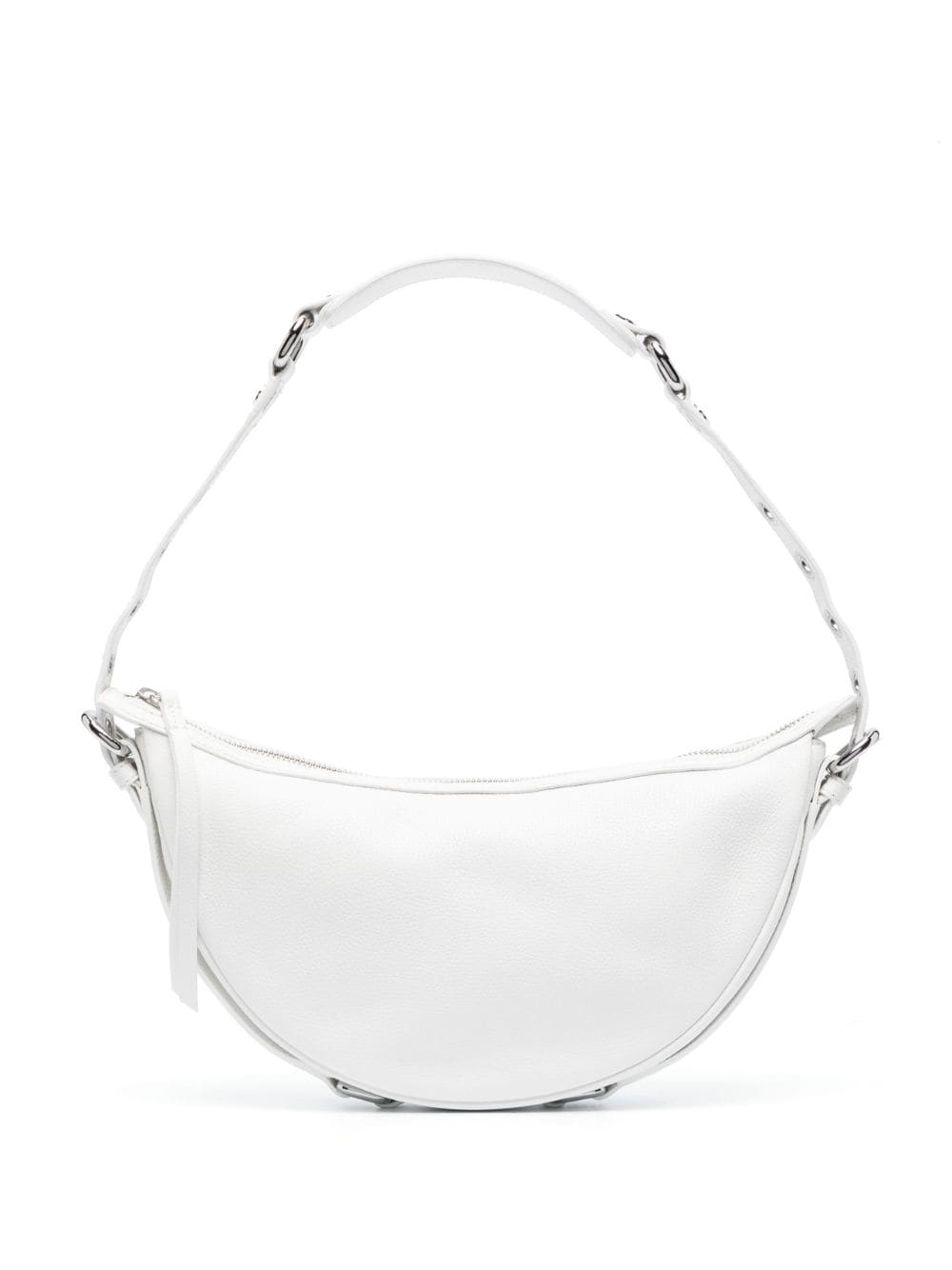 BY FAR Gib leather shoulder bag - White von BY FAR