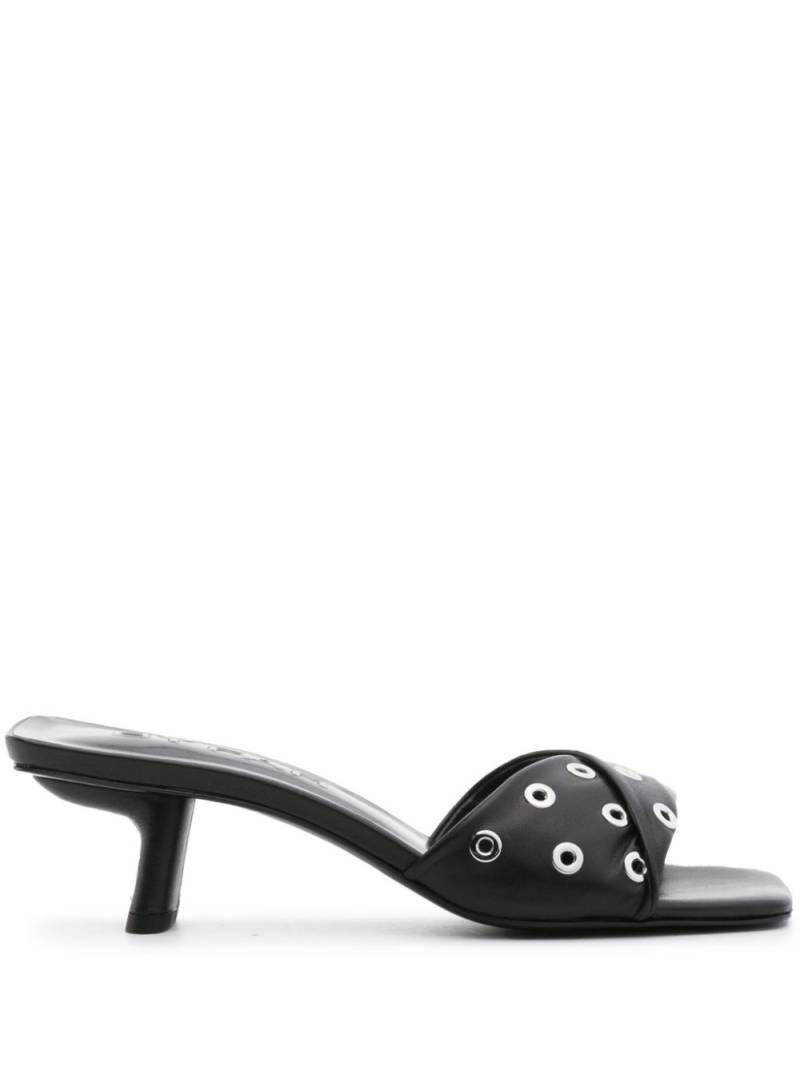 BY FAR Rocco 50mm leather sandals - Black von BY FAR