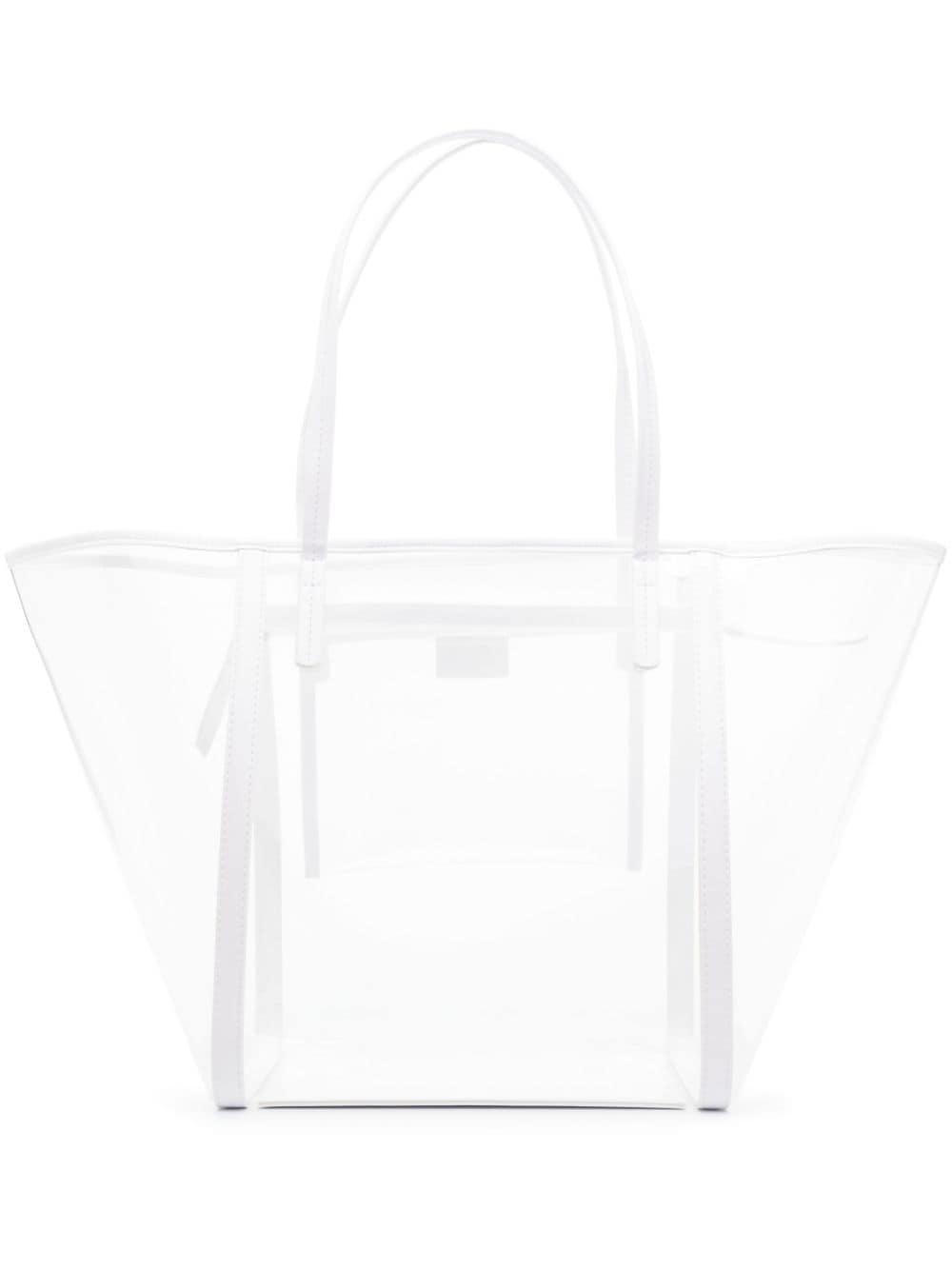 BY FAR contrasting-trim tote bag - White von BY FAR