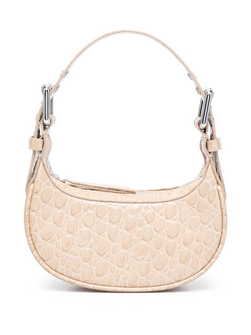 BY FAR mini Soho crocodile-embossed shoulder bag - Neutrals von BY FAR