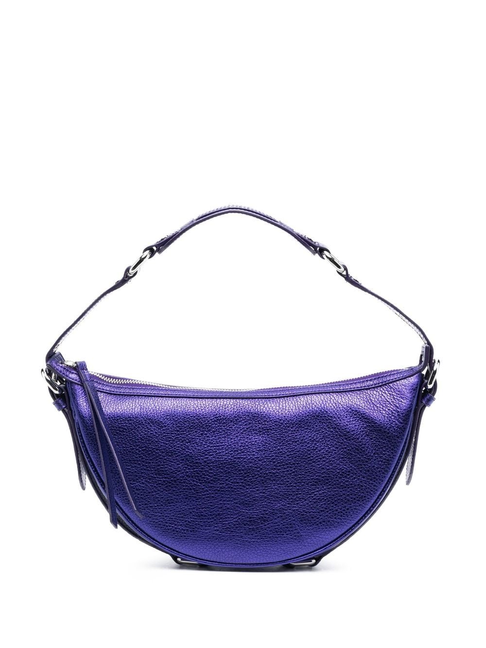 BY FAR pebble-texture leather shoulder bag - Purple von BY FAR